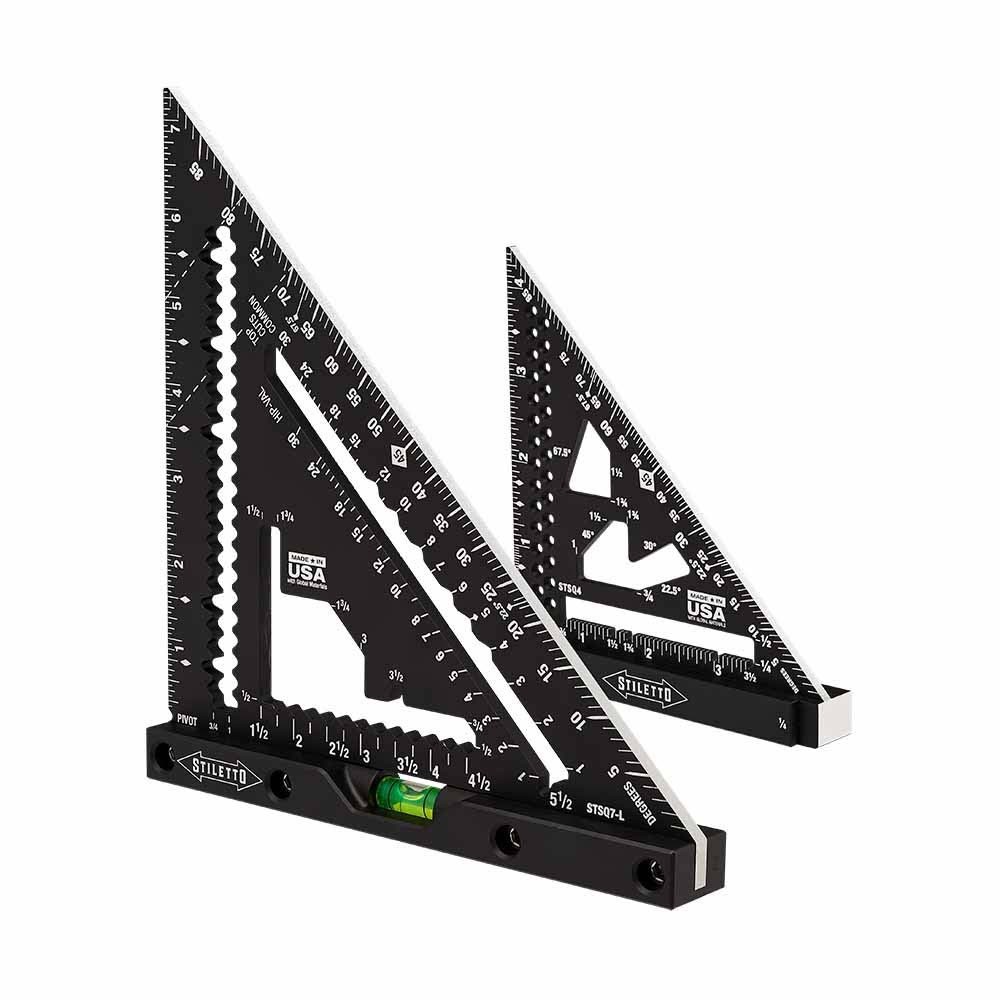 Stiletto STSQ7-LP 4.5in & 7in Rafter Square Set (2-Piece)