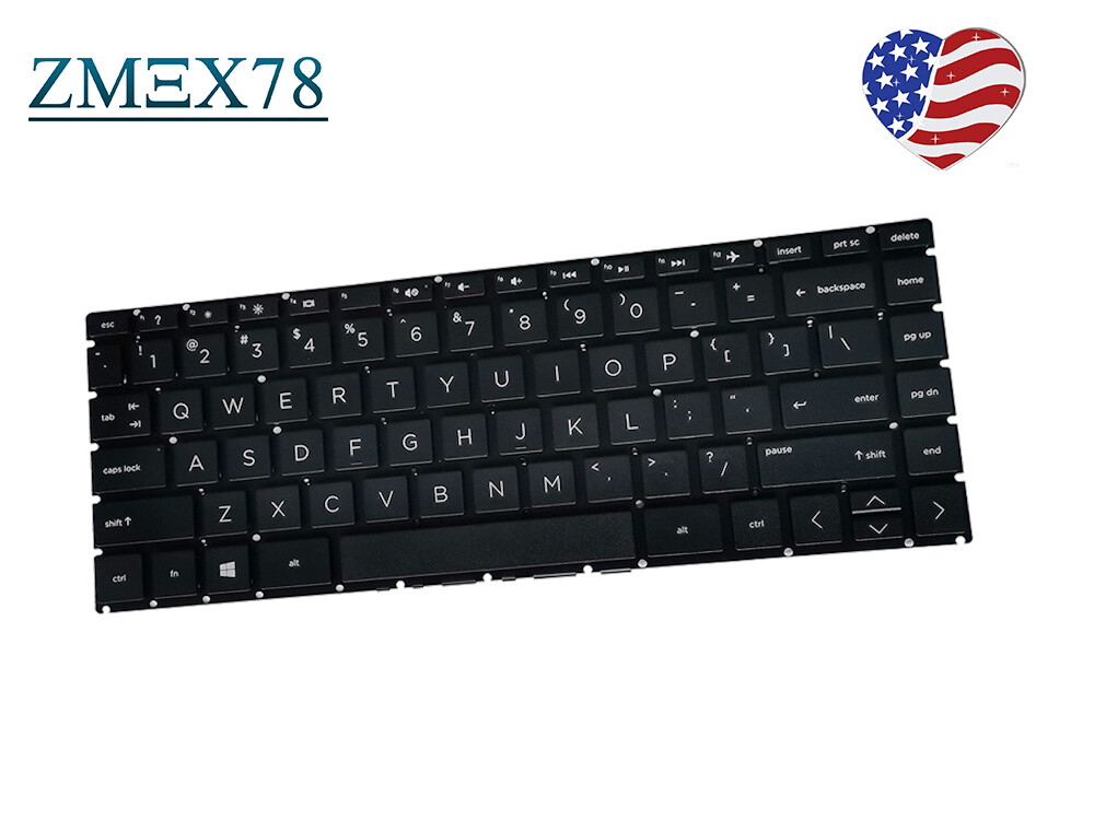 For HP 14-df0018wm 14-df0013cl 14-df0023cl 14s-df0000 Notebook Keyboard Black