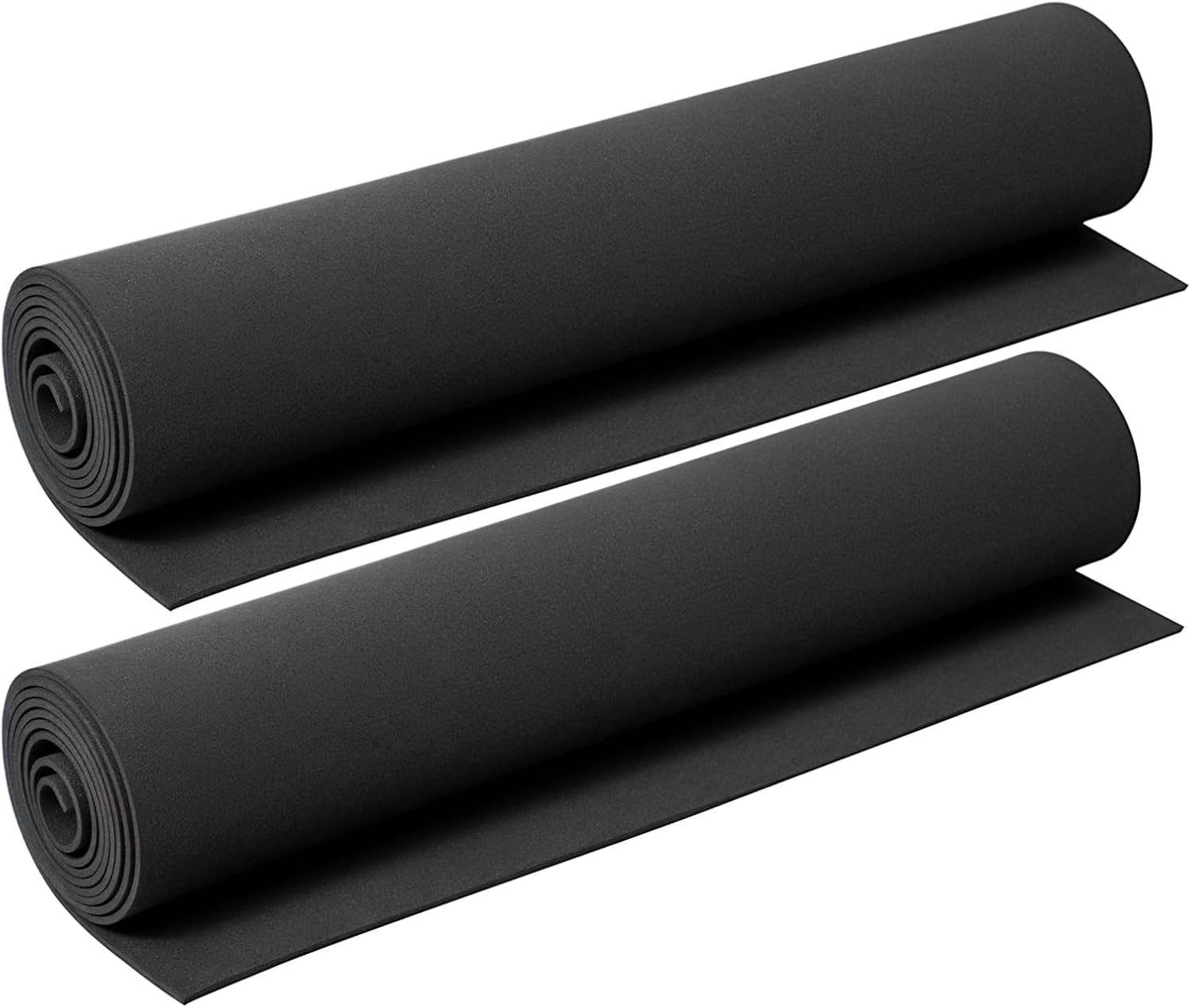 2 Pack EVA Foam 2mm Cosplay Foam Roll 16 x 59in Black Suitable for Large Foam