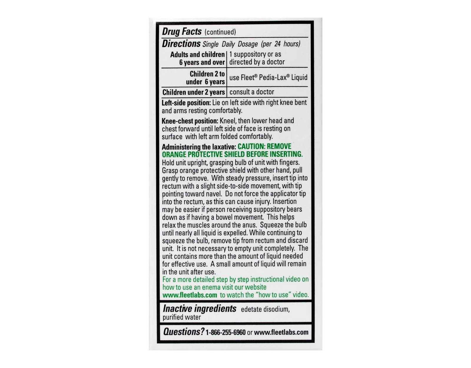 Fleet Liquid Glycerin Suppositories 4 Each (Pack of 3)