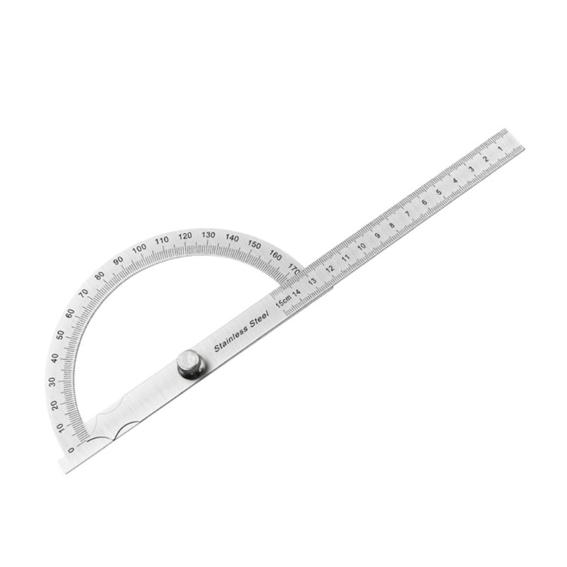 Upgraded Protractor Stainless Steel 180 Degree Protractor Angle Gauges Measuring