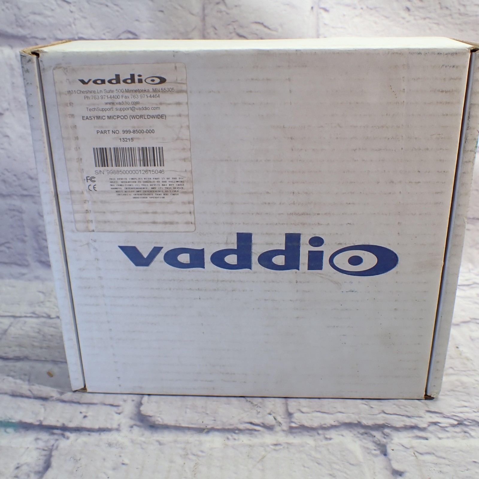 Vaddio EasyMic MicPOD Desktop Condenser Microphone Black 999-8500-000 Wired