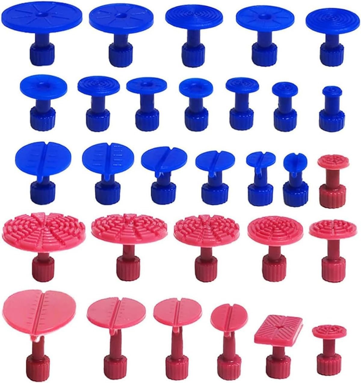 30Pcs Car Body Paintless Kit Puller Tabs Dent Repairs Tool Set Suction Cup Gl...