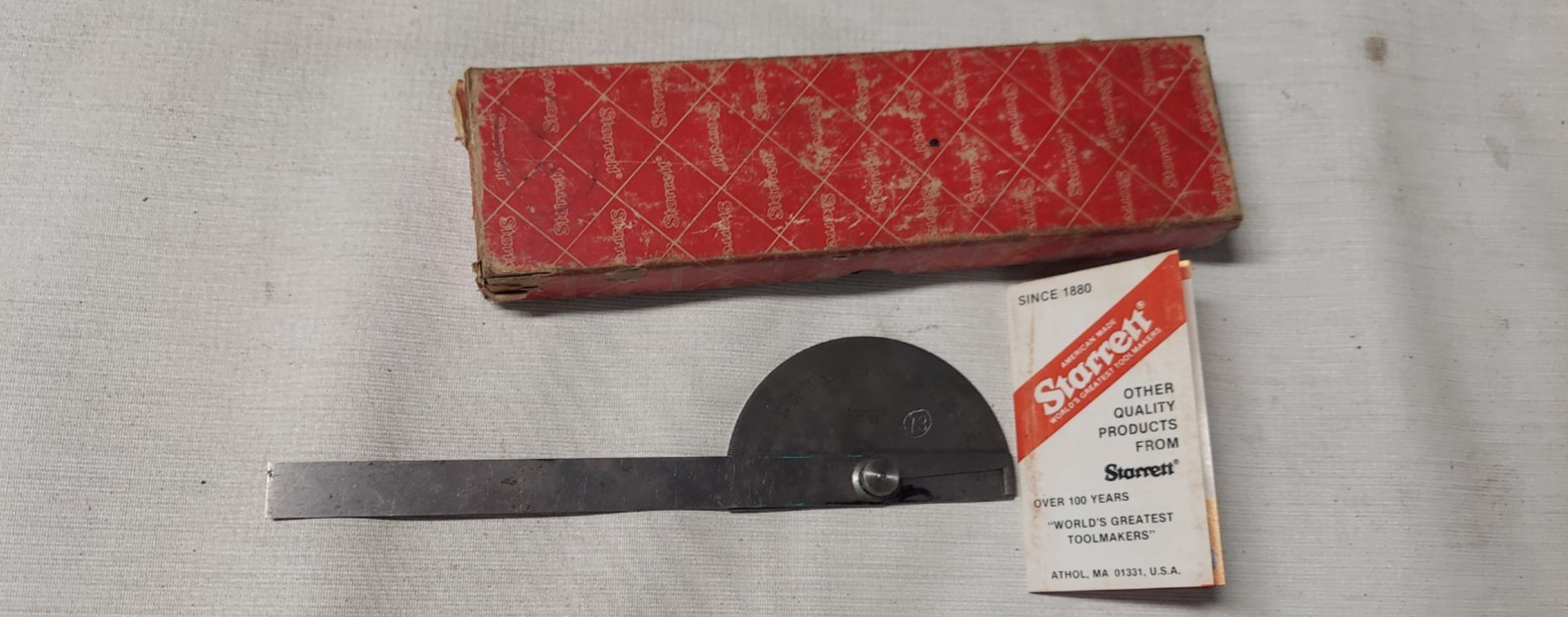 Starrett 19 Steel Protractor