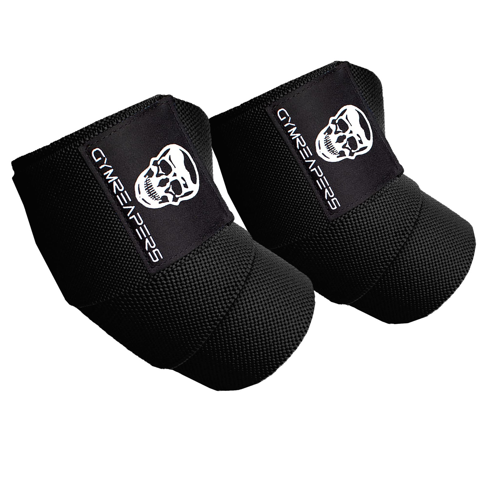 Gymreapers Weightlifting Elbow Wraps (1 Pair) - Flexible 40'' Black