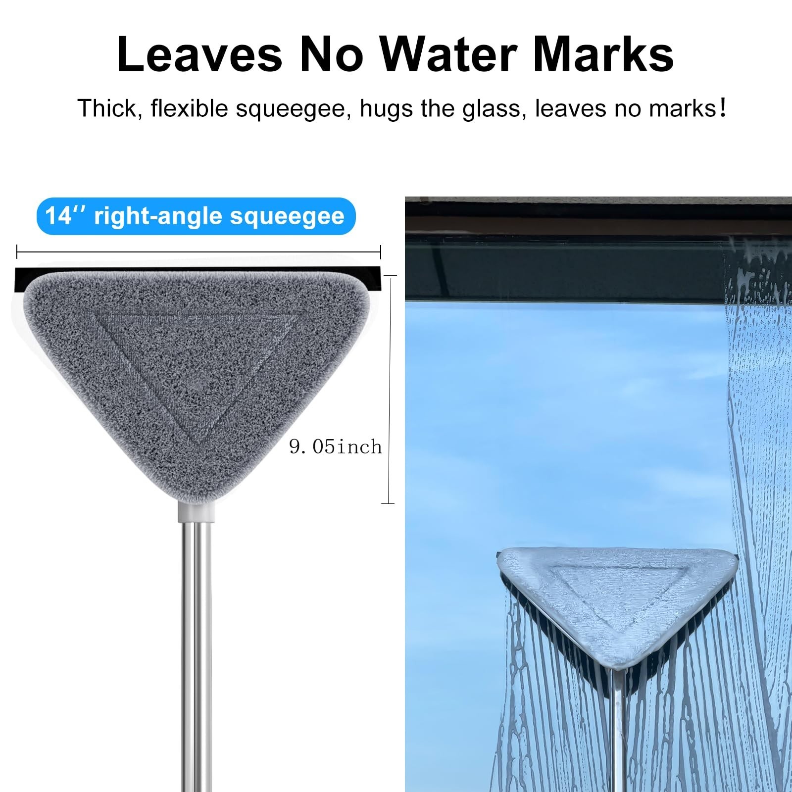 CTIME 78'' 3 in1 Professional Window Squeegee & Wall Mop : Window Cleaning Ki...