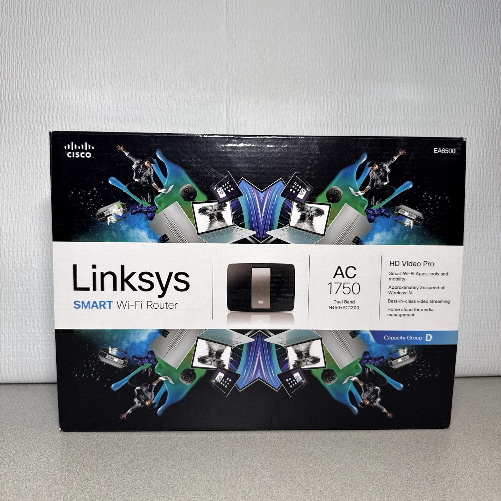 Linksys AC1750 4-Port Gigabit Wireless AC Router (EA6500) As Is Not Tested
