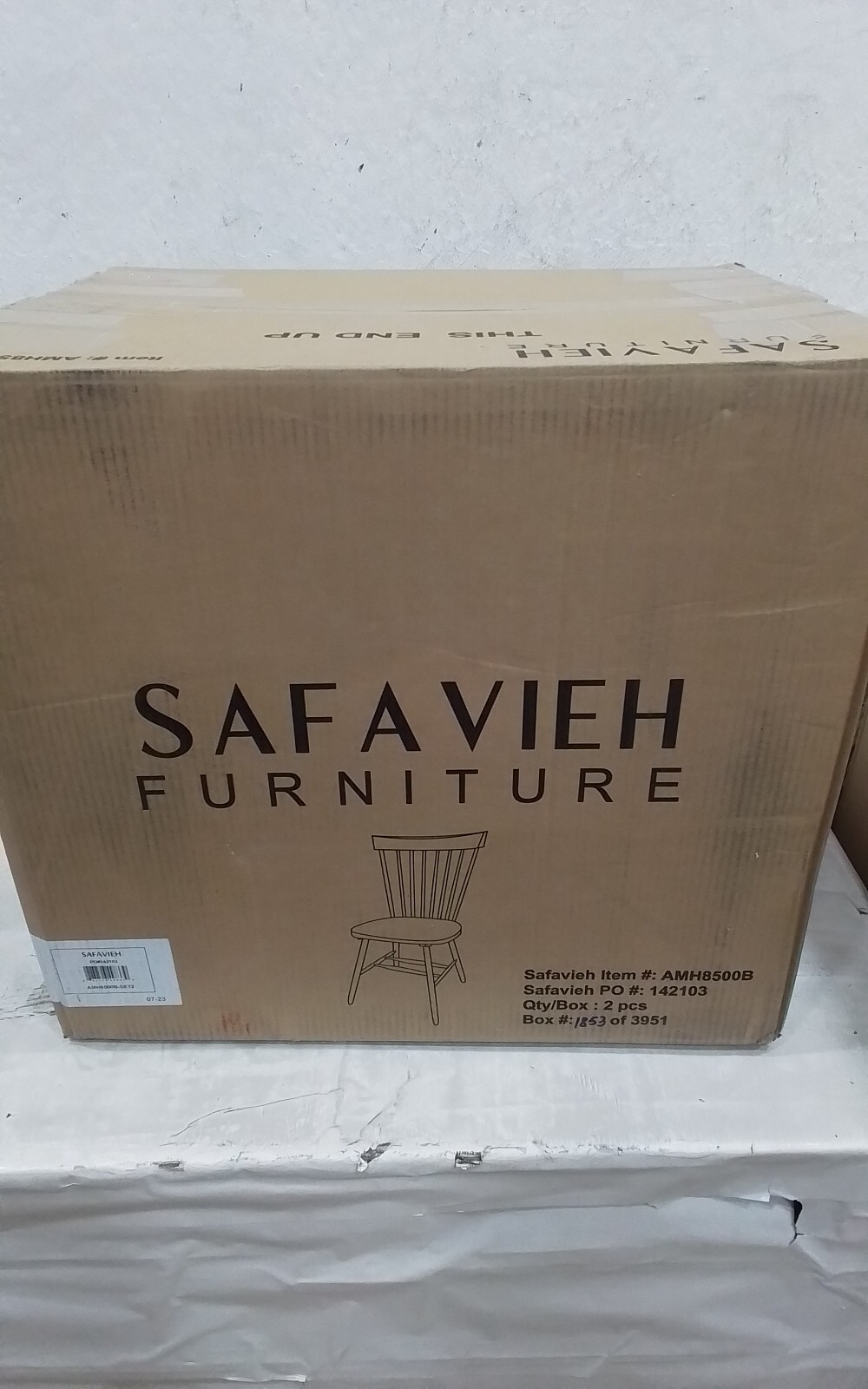 Safavieh PARKER SPINDEL SIDE CHAIR, Reduced Price 2172734097 AMH8500B