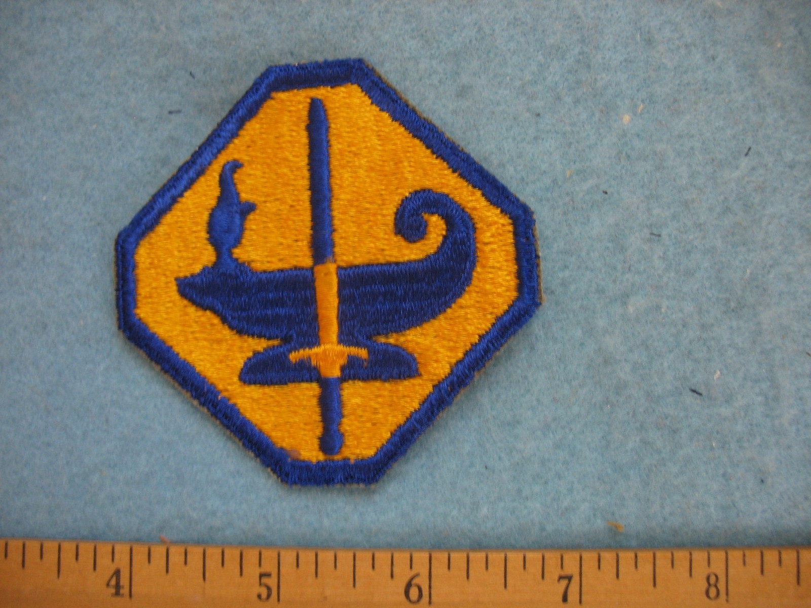 Original unused WWII US Army Specialized Training Program whiteback patch