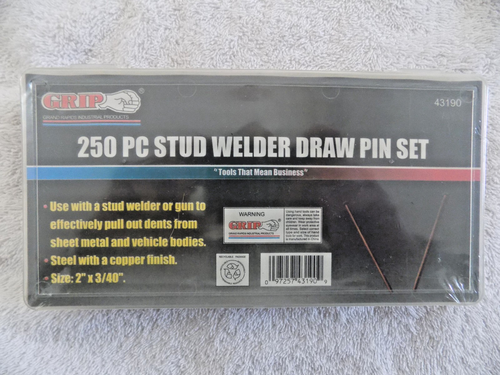 Draw Pin Studs for Stud Welders Steel w/copper coating (250pcs) Dent Body Repair