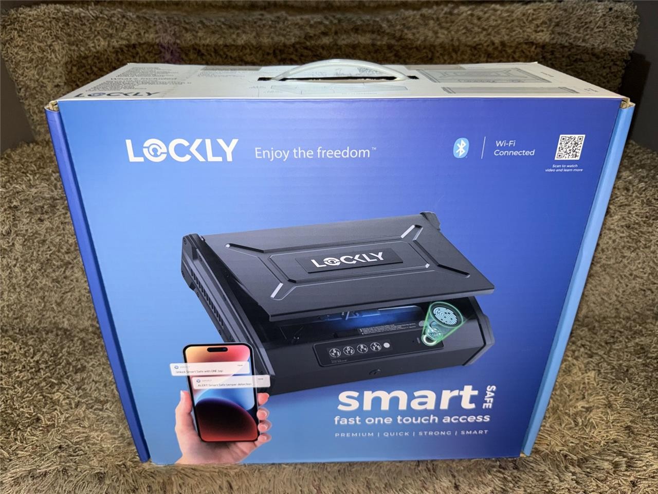 Lockly Smart Safe 0.096-cu ft Safe Box with Biometric Lock PGV528WMB