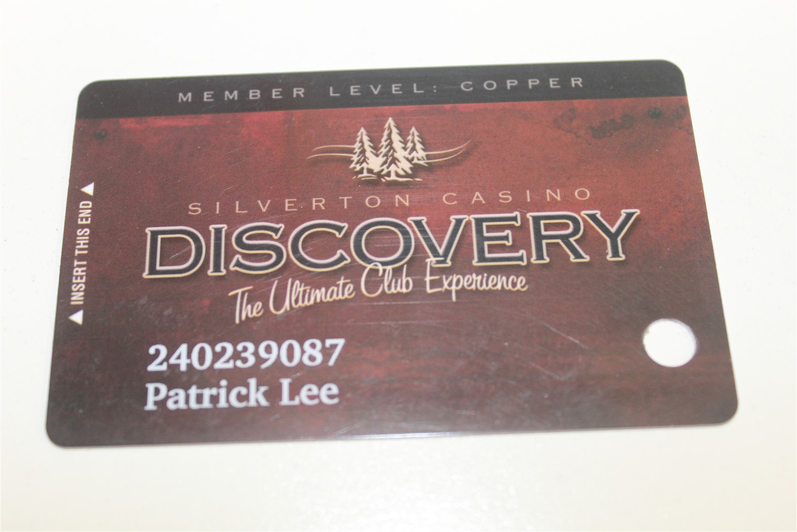 SILVERTON HOTEL CASINO DISCOVERY COPPER TREES LOYALTY / SLOT CARD