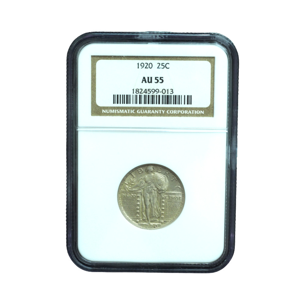 1920 Standing Liberty Quarter NGC AU55 Subtle Toning *JE
