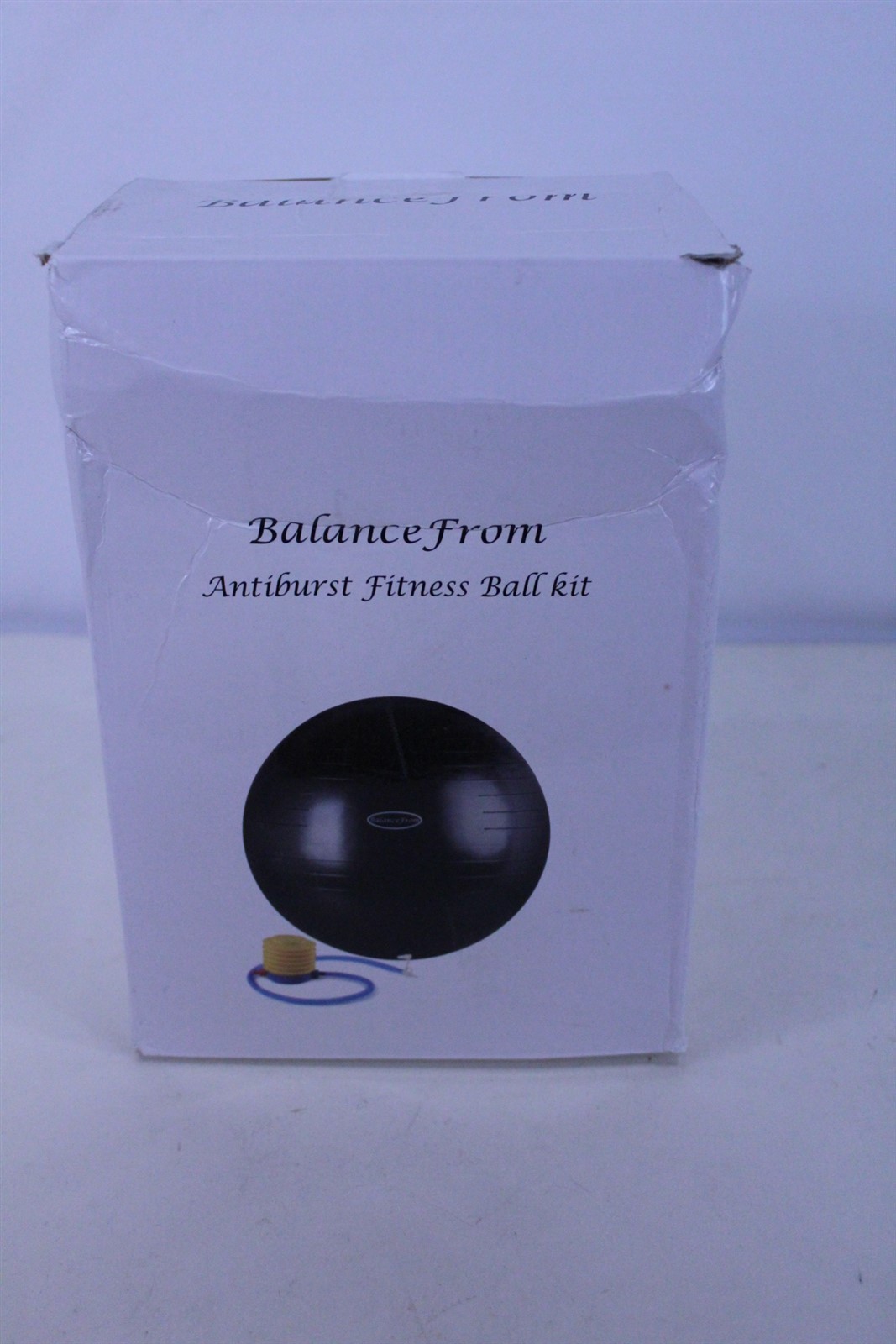 Athletic Workout Fitness Ball Anti-Burst and Slip Resistant with Pump, Black