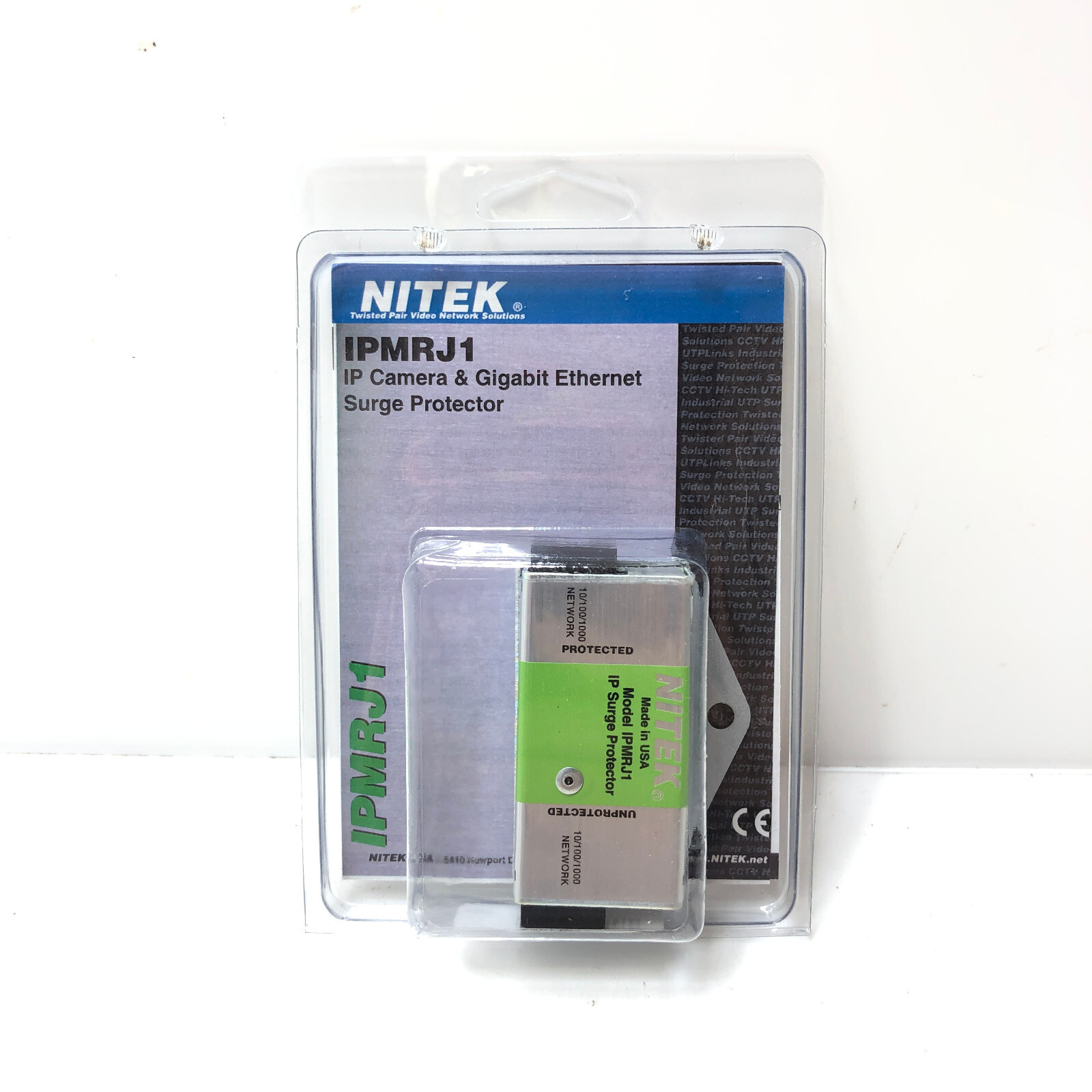 NEW Nitek IPMRJ1 IP Camera & Gigabit Ethernet Surge Protector