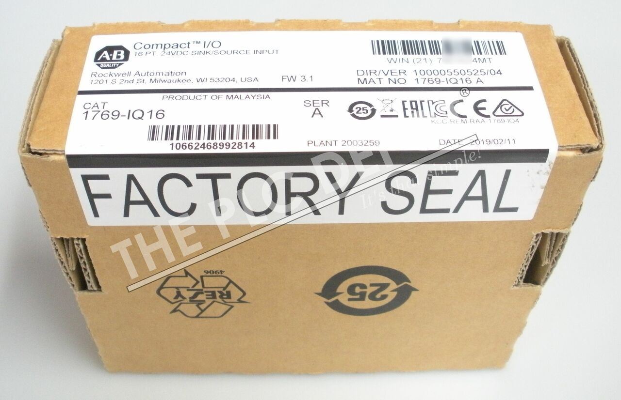 NEW Sealed Allen Bradley 1769-IQ16 CompactLogix Input Module 16-Point 24VDC *QTY