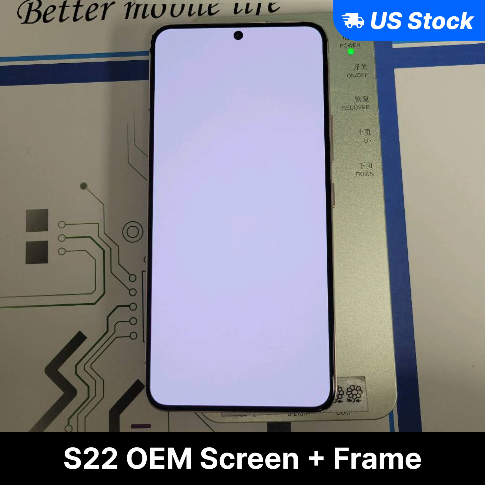 Samsung Galaxy S22 OEM Original Screen LCD Display w/Midframe Grade A/B/C Tested