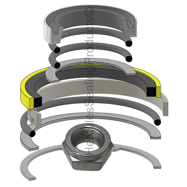 John Deere Seal Kit LVA23232 for 1025R 2025R 260B 370B Backhoe Stabilizer