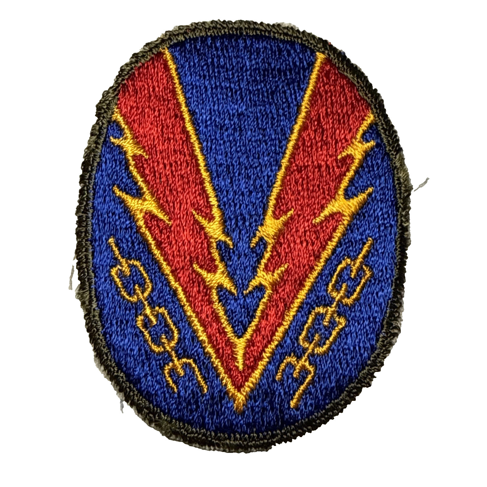 Post WWII U.S. Army 1st Pattern HQ European Theater Cut Edges Patch