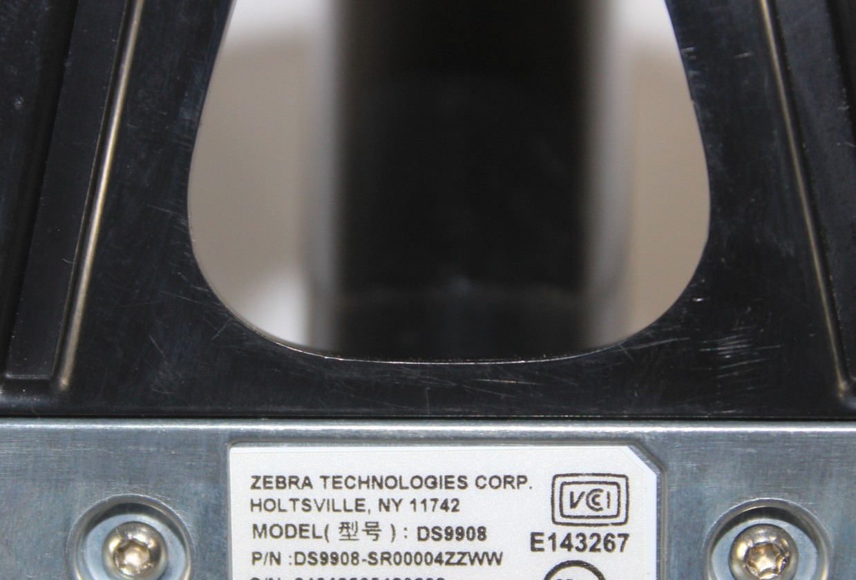Zebra DS9908-SR00004ZZWW USB Laser Barcode Scanner No Cable