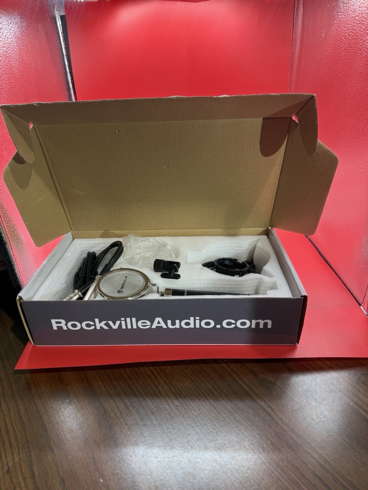Rockville RCM03 Pro Studio Recording Condenser Microphone Mic Shock Mount J3
