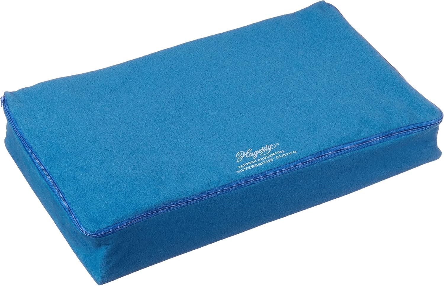 Hagerty Zippered Flatware Storage Drawer Liner –Tarnish Preventative Blue