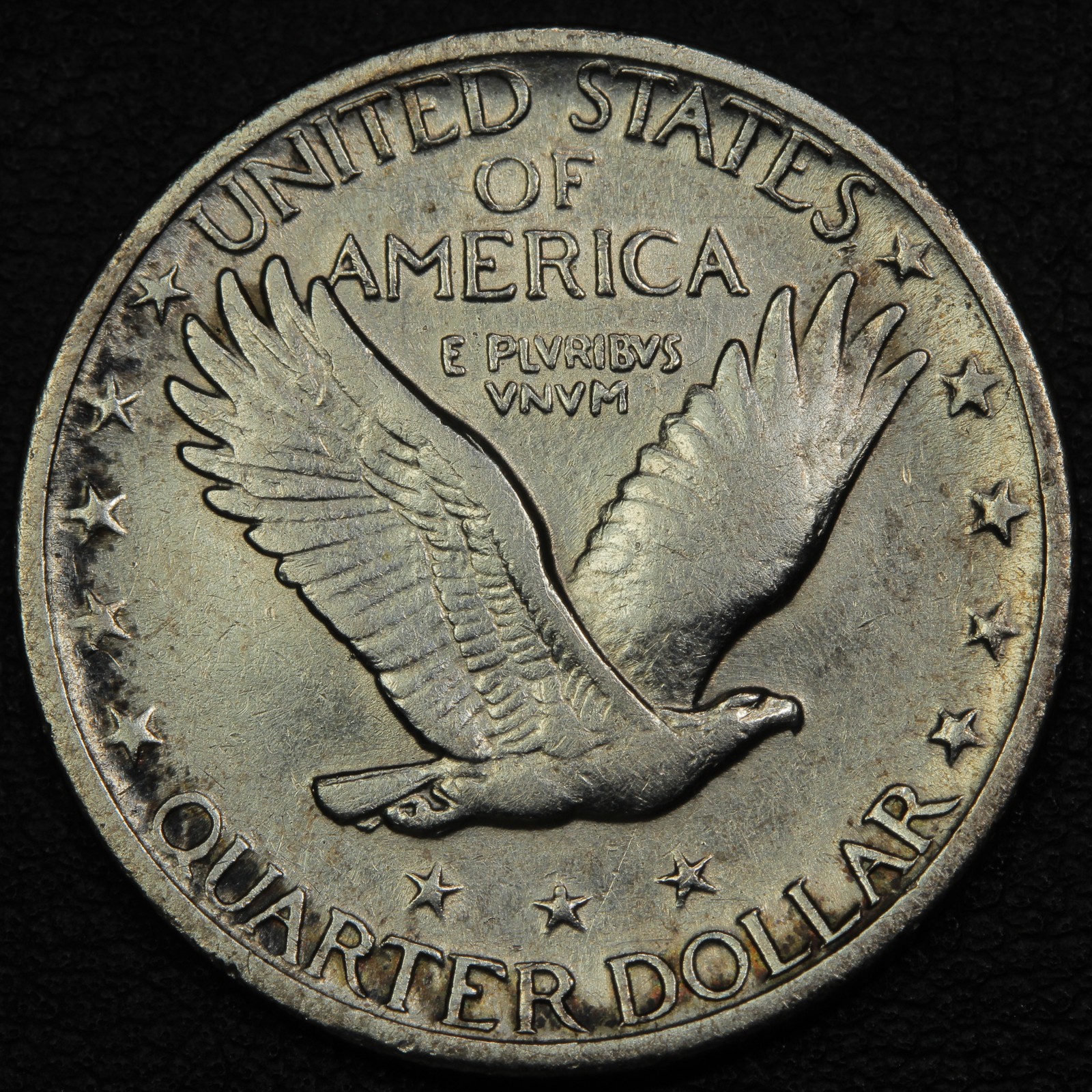 1917 Type 2 Standing Liberty Silver Quarter 25C - Cleaned