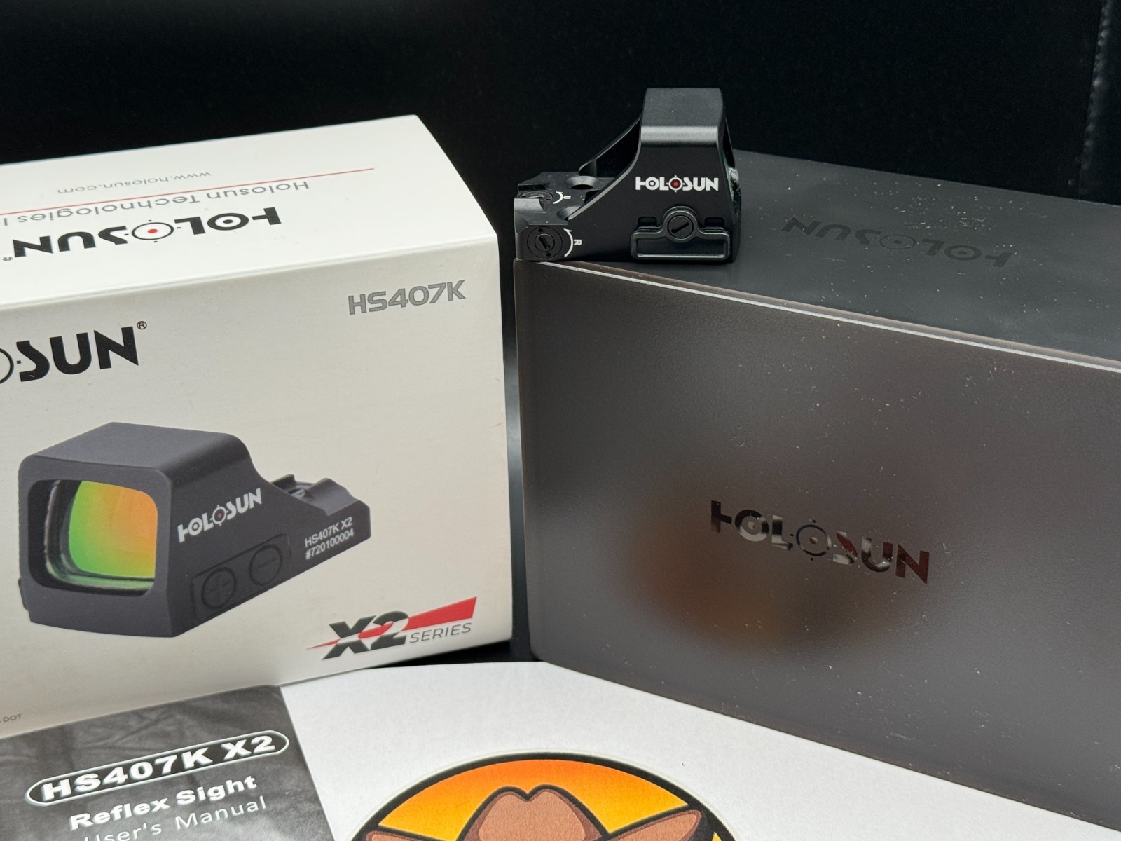 HOLOSUN HS407K-X2 6 MOA Red Dot Sight - Black