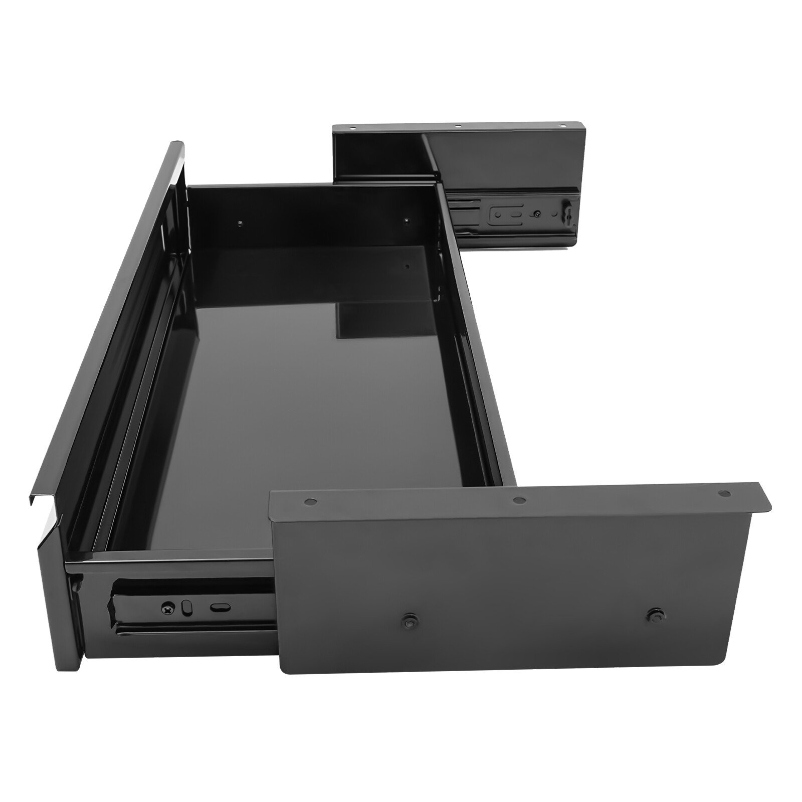 22" Black Space Saver Sliding Under Desk Storage Drawer Pull-out Drawer