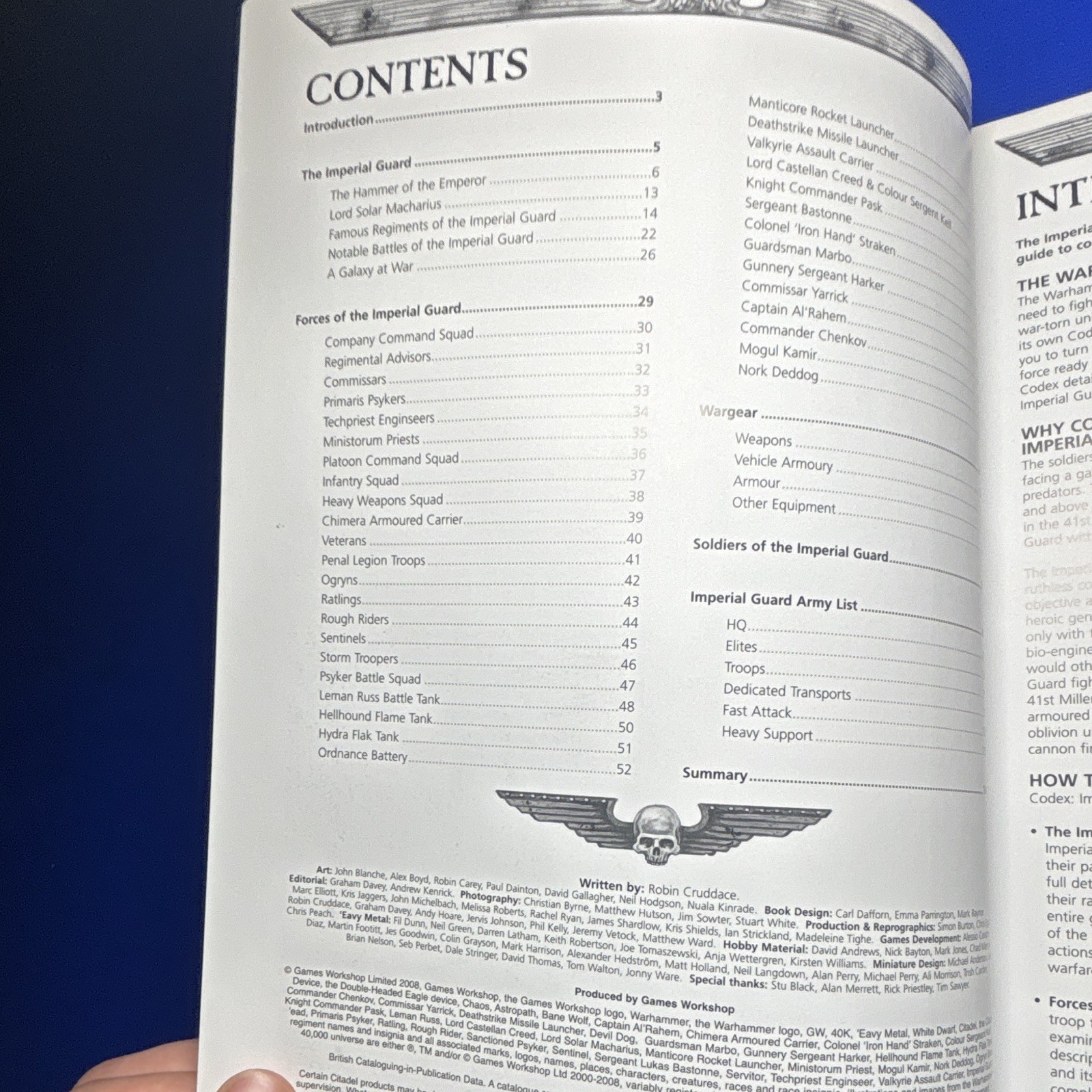 WARHAMMER 40k CODEX IMPERIAL GUARD 5th edition 2009 Games Workshop Rulebook