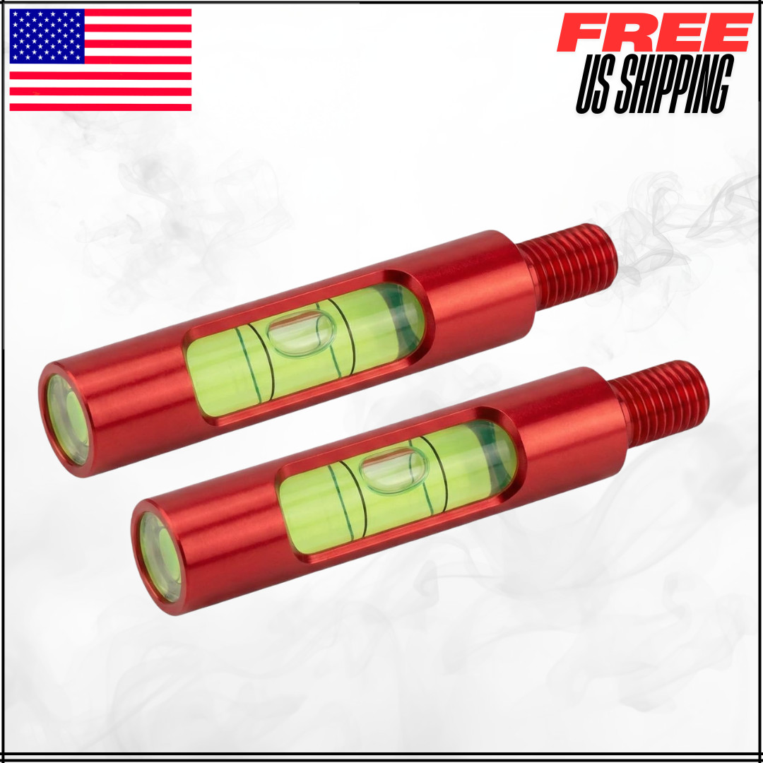 Aluminum Berger Hole Bow Leveling Kit Archery Tools Sight Rest D-Loop Tuning 2PK
