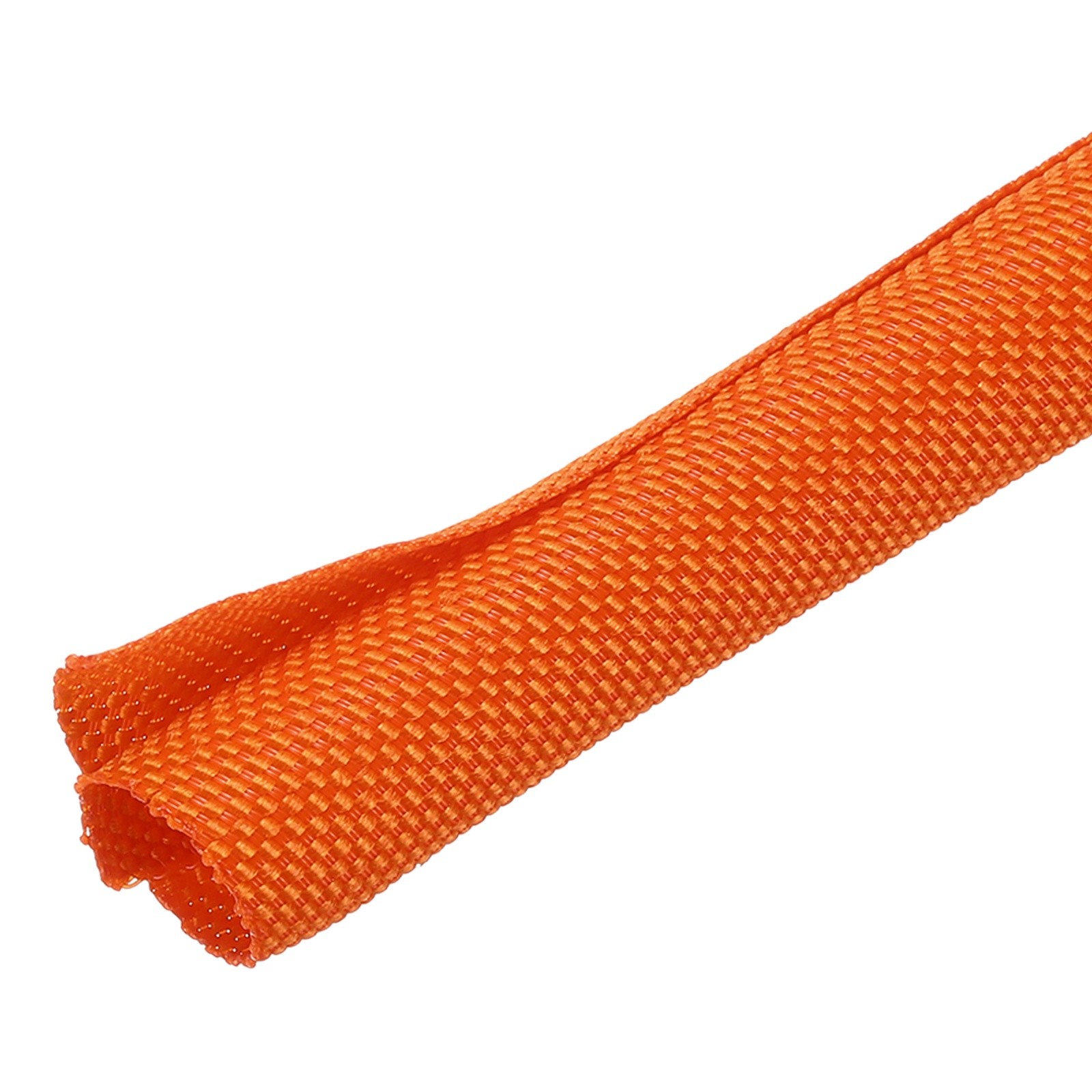 Wire Split Braided Cable Management Sleeve, Orange (3/8" - 30 Feet)