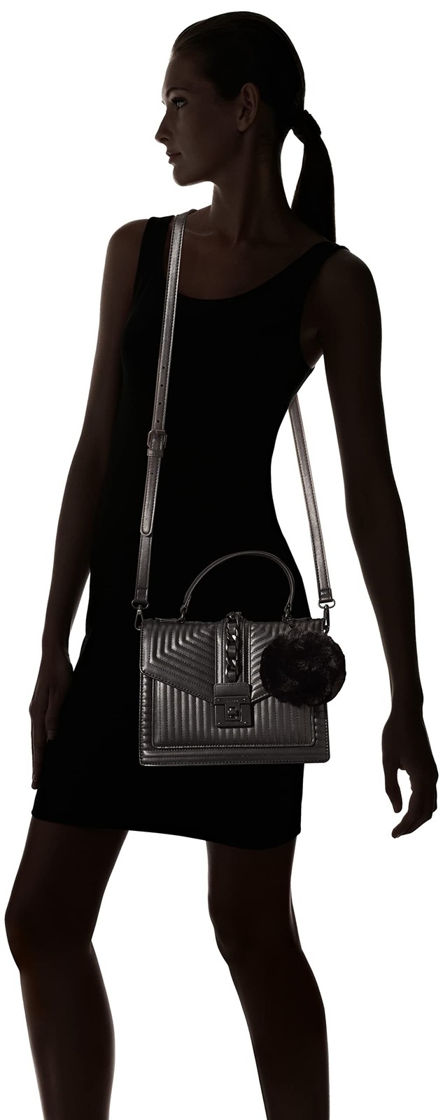 ALDO Women's Regular Jerilini Top Handle Bag Black Medium
