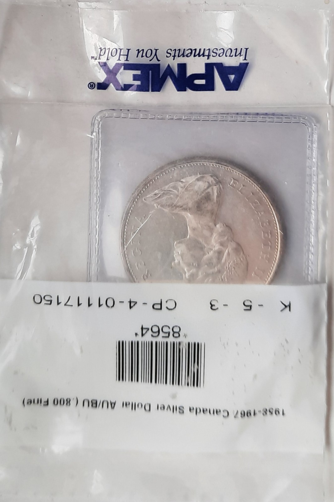 1965 Canada Silver Dollar – AU/BU – 80% Silver