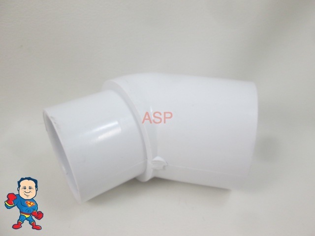 Hot Tub Spa 45° 1 1/2" Street X 1 1/2" Slip Plumbing Ell Fitting How To Video