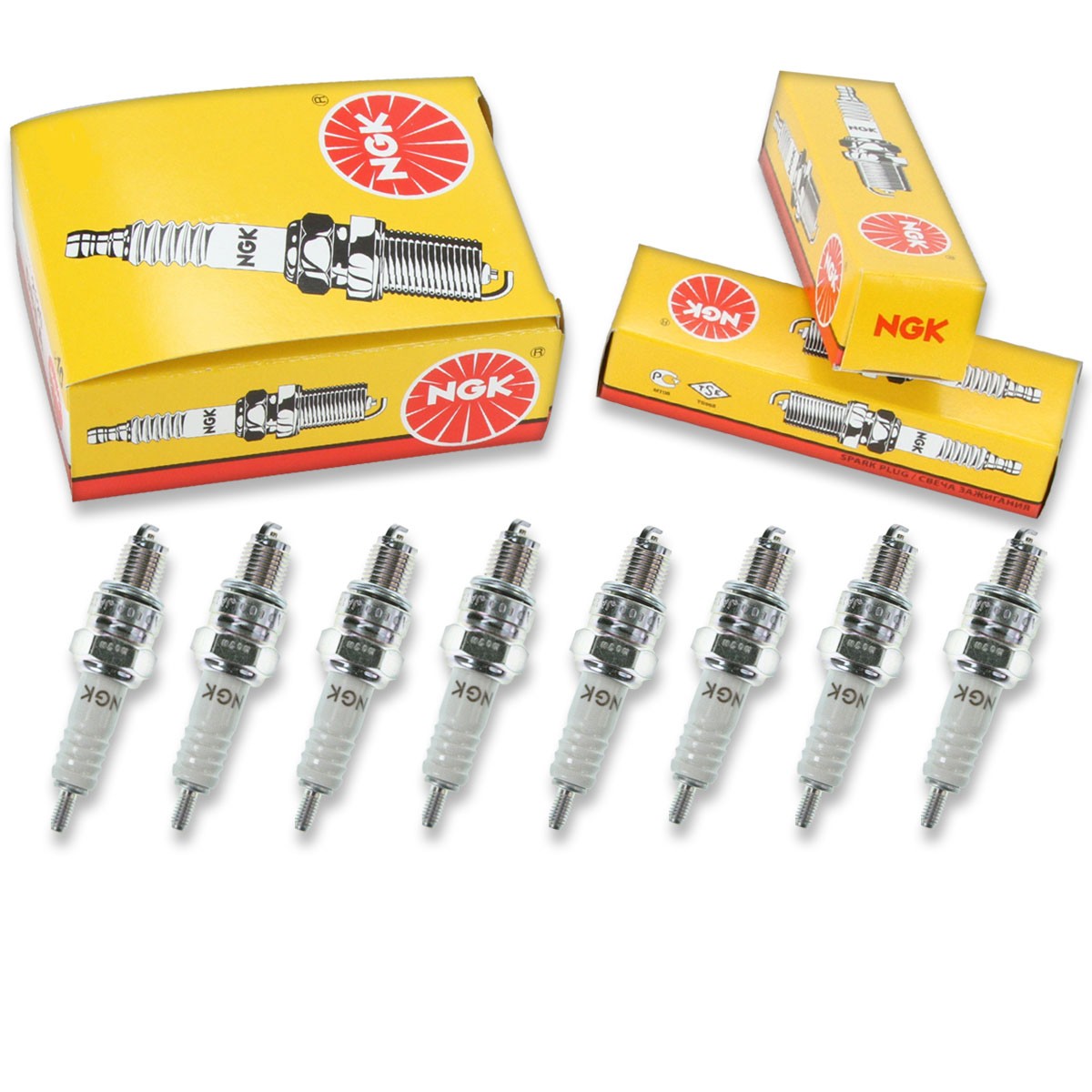 8pcs NGK 2168 Standard C8HA Motorcycle Spark Plug Tune Up Kit Set sb