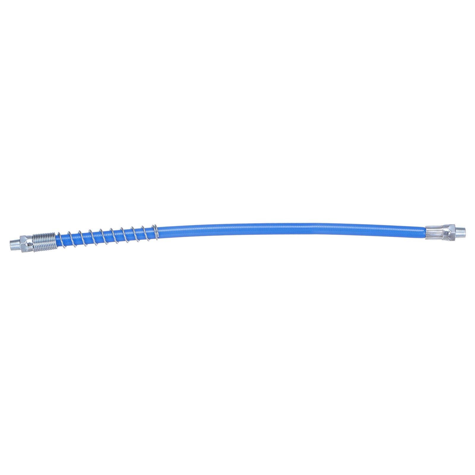 Grease Gun Hose 15.7" 10000 PSI Spring Flex Grease w 1/8" NPT Threads Blue