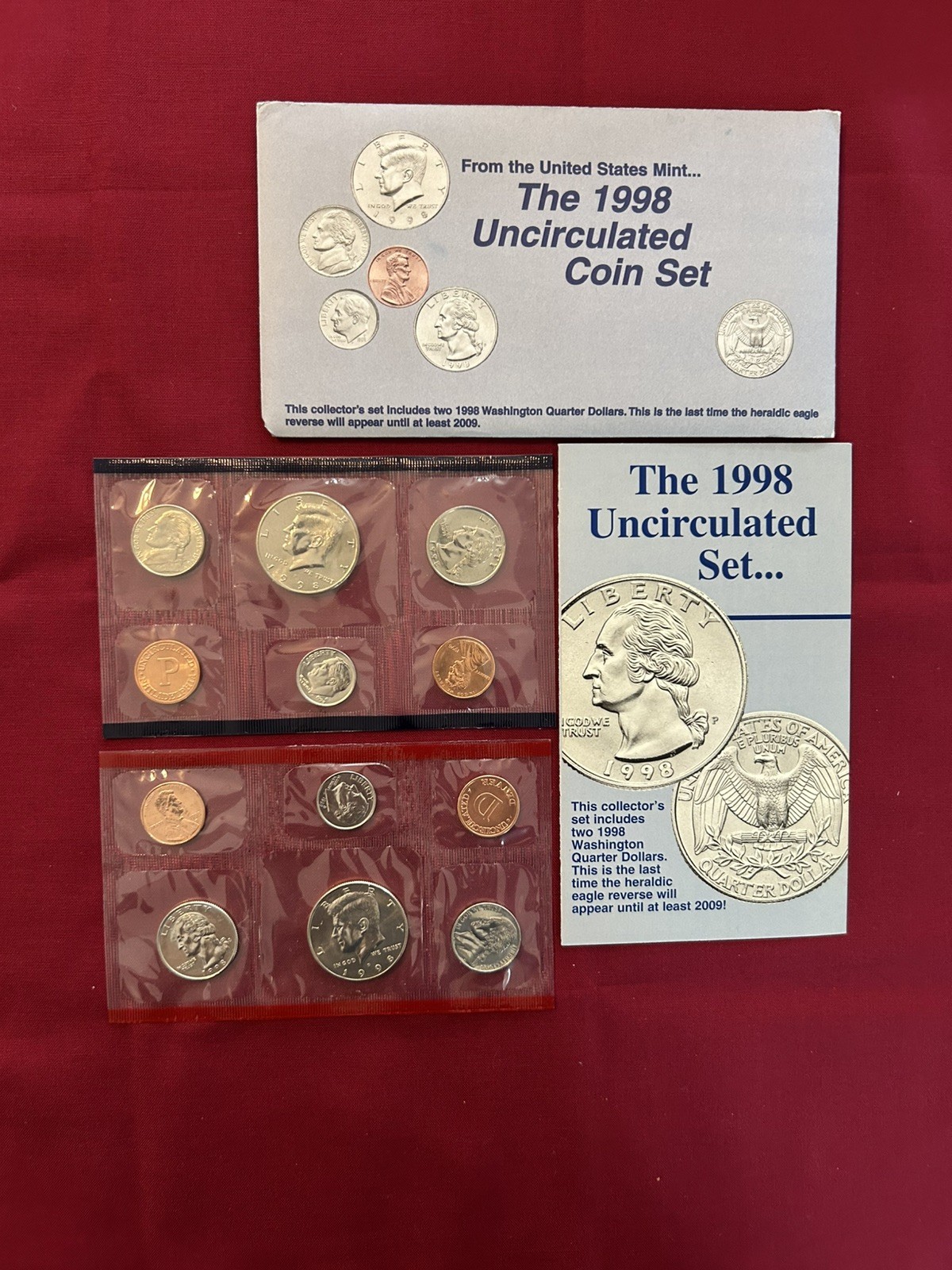 1998 U.S. Mint Uncirculated Coin Set in Original Government Packaging (OGP)