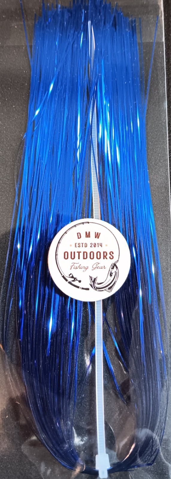 Flashabou .37mm, 11-1/2" long, BLUE, Fly Tying, Lures, Jigs, Flash, Flies