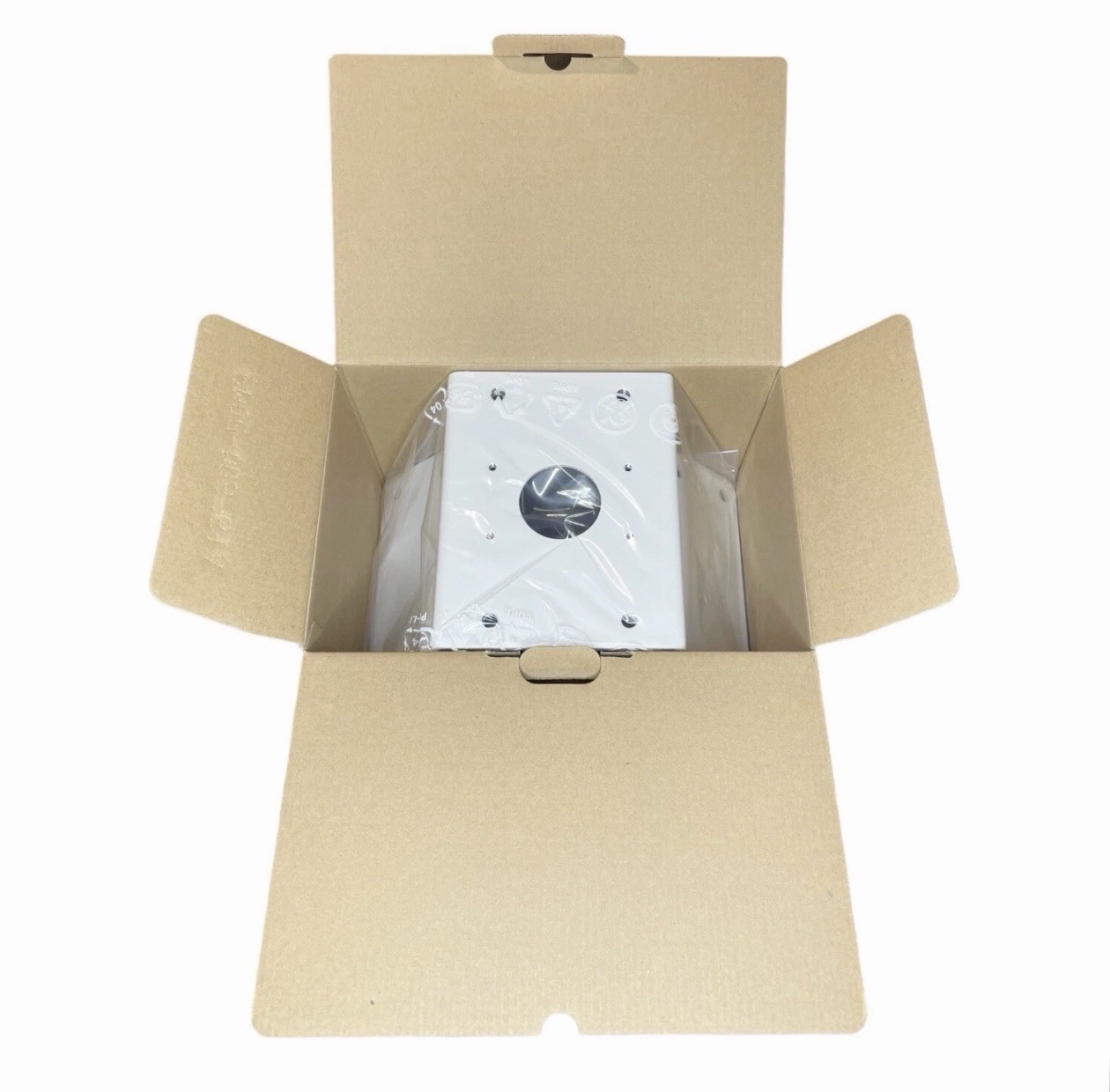 Hanwha Techwin SBP-300KMW1 Corner Mount Adapter Base Security Accessory (White)