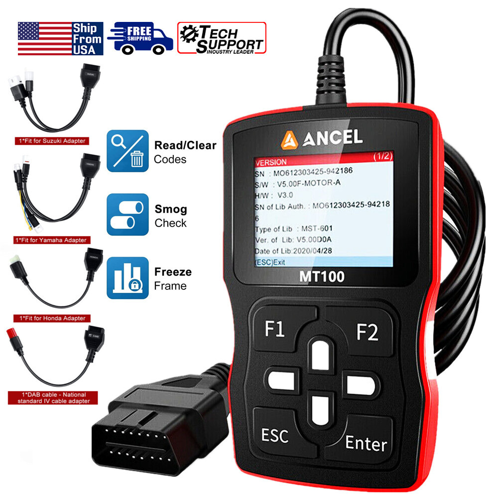 Fit for HONDA SUZUKI Motorcycle Scanner OBD2 Diagnostic Scan Tool Code Reader