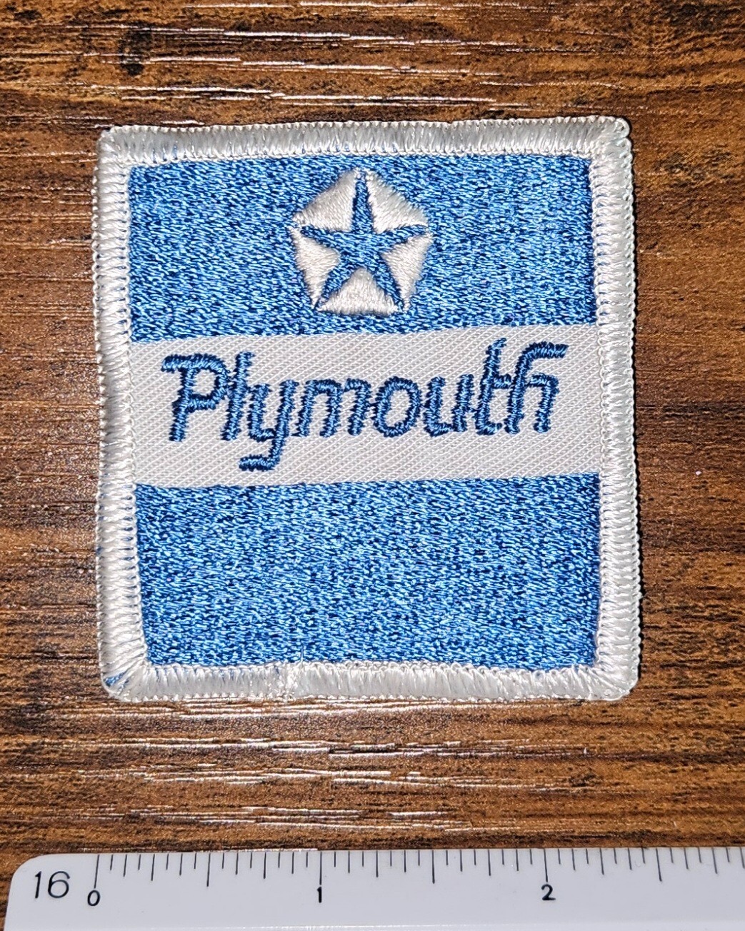 Plymouth Auto Mechanic Car Maker Vintage Patch