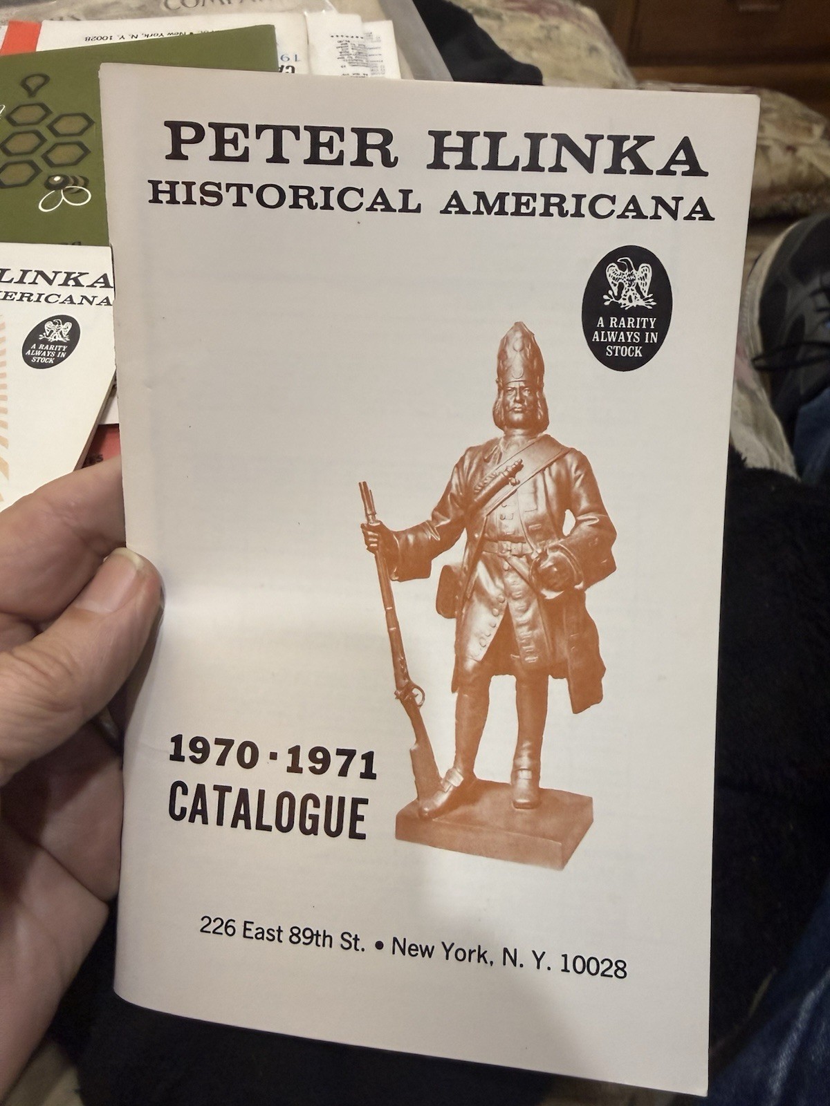 Peter Hlinka Military Catalog Historical Americana 1970-1971