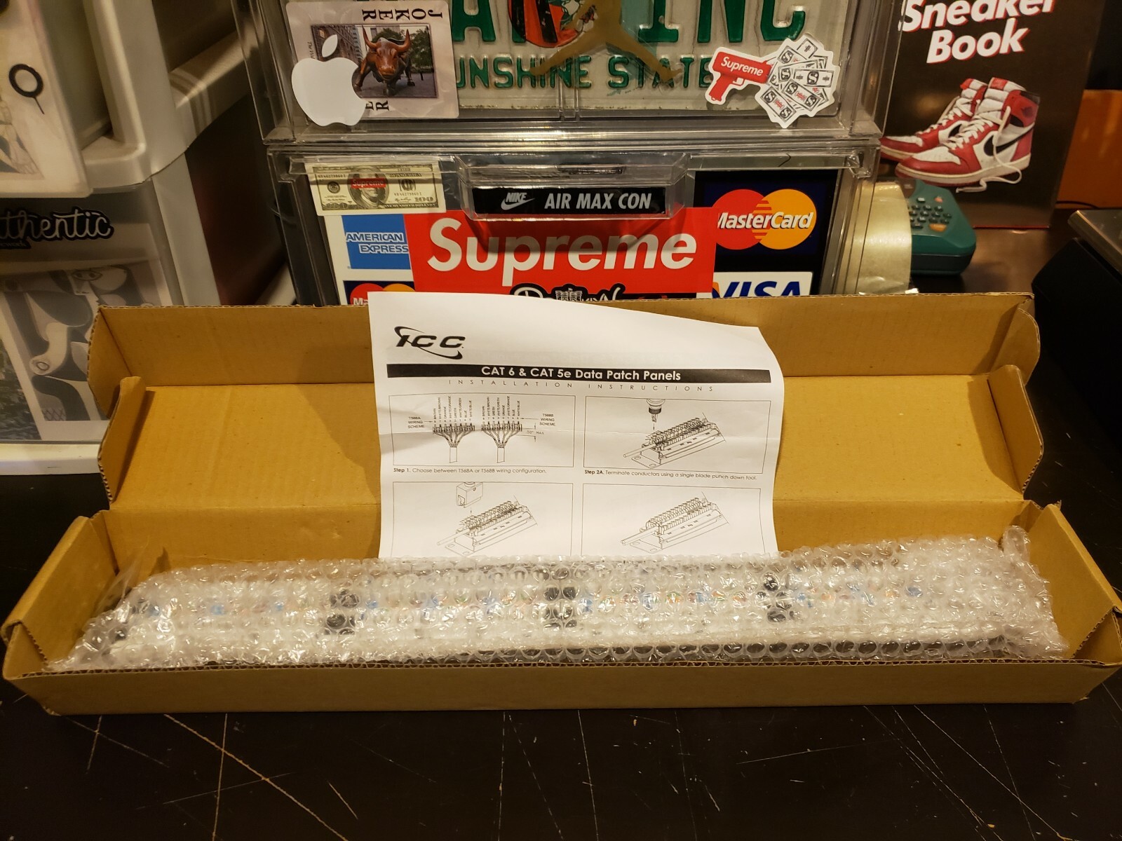 ICC CAT 5e 24 Port Data Patch Panel Rack Mount CAT 6+ NIB