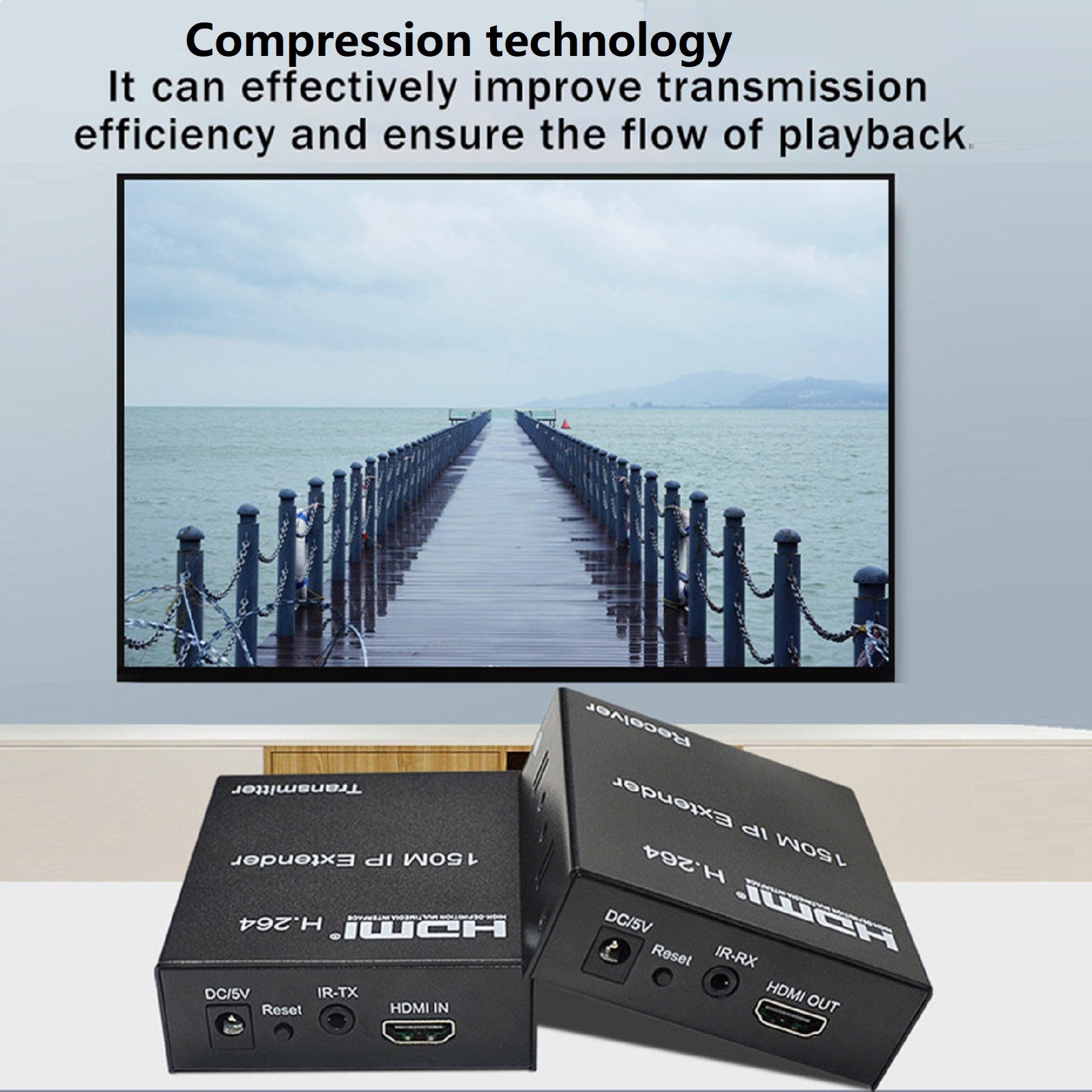 150m 1080P HDMI Network Extender Over Single Cable CAT5E/6 Ethernet RJ45