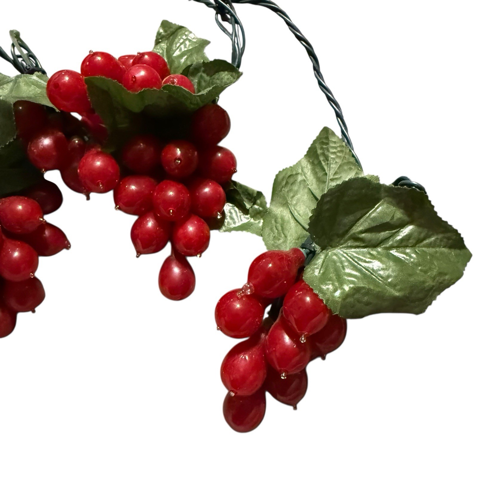 Grape Cluster String Lights Red Grapes
