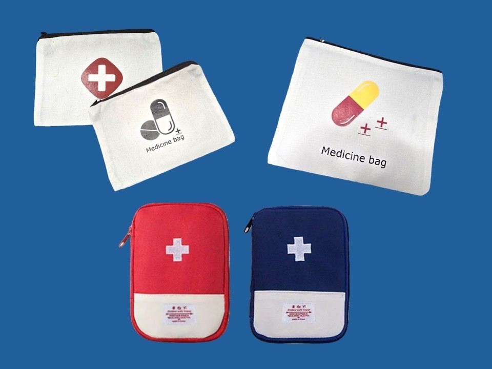 Medicine Case First Aid Bag (only)Travel Meds Purse Marked Medical Choice NEW