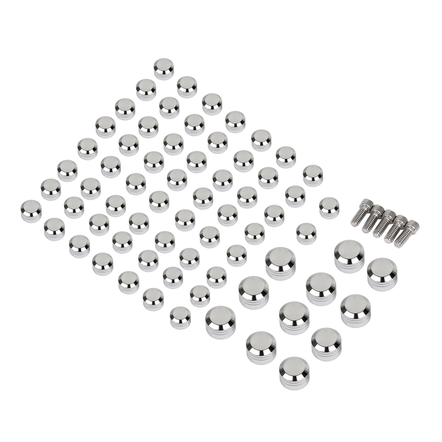 Chrome CNC Engine Topper Bolt Covers For Harley Blackline Softail Springer FXS