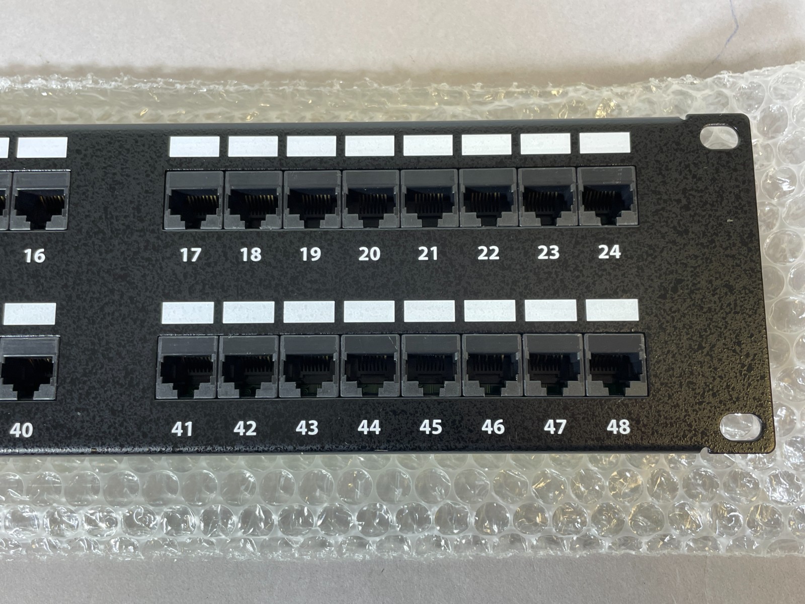 48 Port Cat6 Keystone Rack Mounted Patch Panel