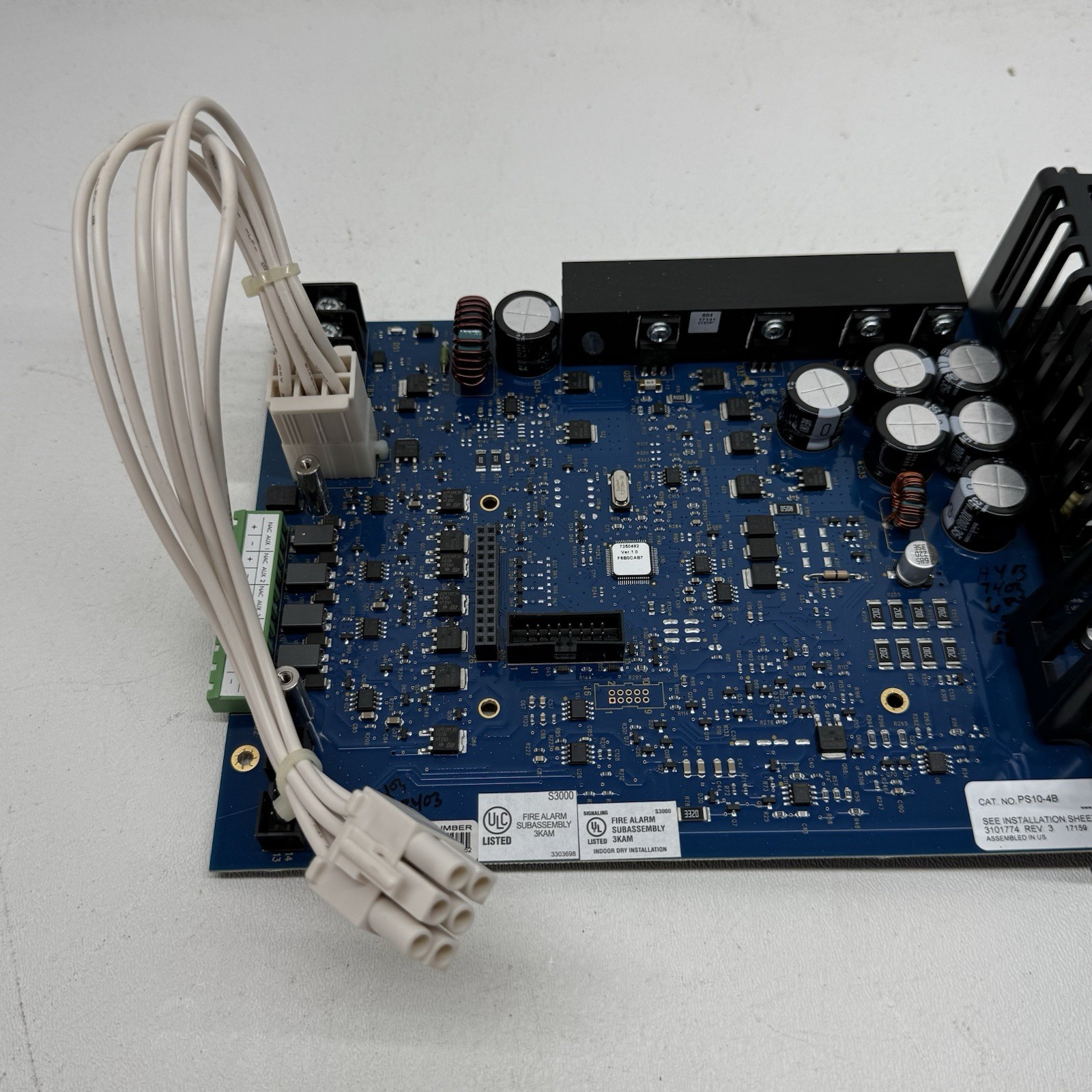 EDWARDS PS10-4B POWER SUPPLY FIRE ALARM BOARD